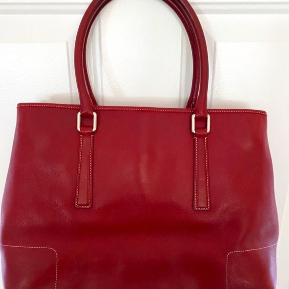 Coach Handbags - COACH Hamptons Tote in RED